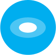 dot-white-blue dot white on blue background