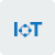 iot menu icon with blue background