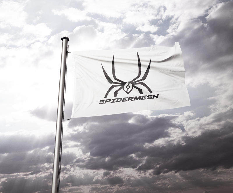 spidermesh logo flag small